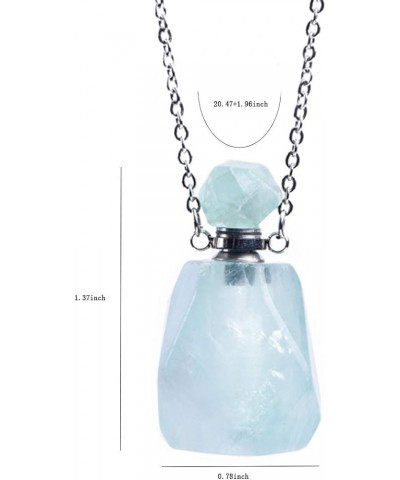 Natural Healing Stone Essential Oil Diffuser Perfume Bottle Pendant Necklace Jewelry Style6 $12.48 Necklaces