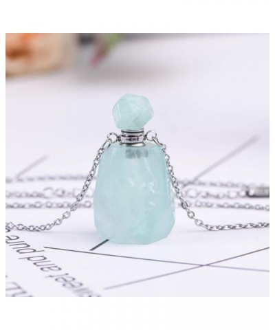 Natural Healing Stone Essential Oil Diffuser Perfume Bottle Pendant Necklace Jewelry Style6 $12.48 Necklaces