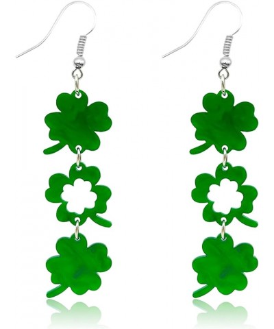 St Patricks Day Earrings St. Patrick's Day Earrings for Women Shamrock Dangle Earrings St. Patrick's Day Accessories Jewelry ...