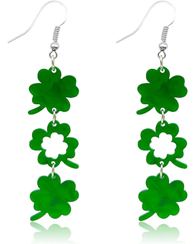 St Patricks Day Earrings St. Patrick's Day Earrings for Women Shamrock Dangle Earrings St. Patrick's Day Accessories Jewelry ...