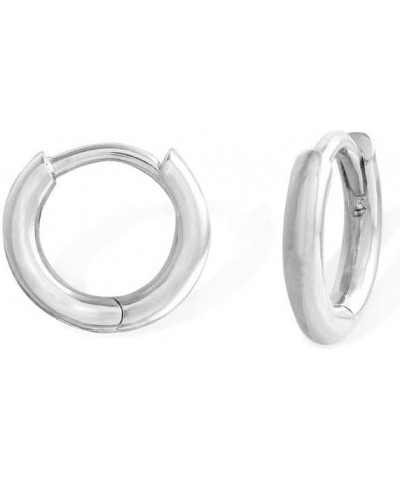 Jewelry Sterling Silver 3/8 Inch Mini Huggie Hoop Earrings $15.18 Earrings