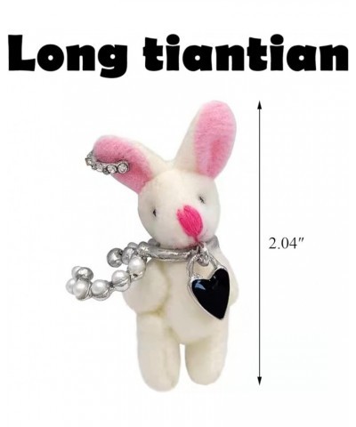 Plush Rabbit Earrings Cartoon Animal No Piercing Ear Cuff Kawaii Rabbit Earring for Women Girls rabbit $5.39 Earrings