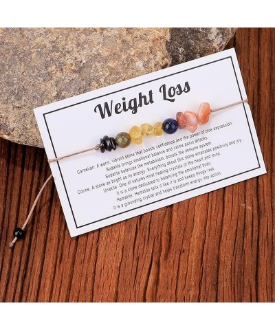 Natural Healing Stone Quartz Crystal Bead Bracelet with Meaningful Card for Women Men Spiritual Anxiety Reiki Chakra Bracelet...