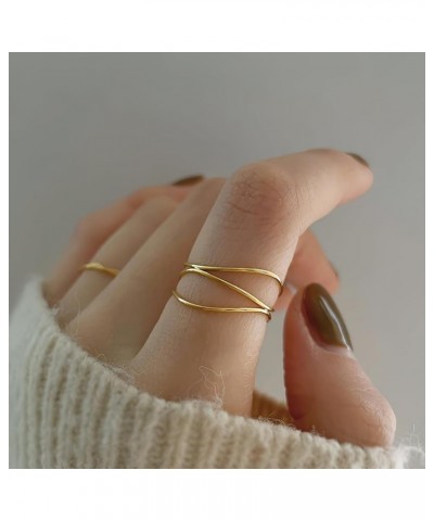 Sterling Silver Entwined Line Ring For Women S925 Irregular Thumb Rings Infinity Statement Index Finger Ring To My Daughter M...