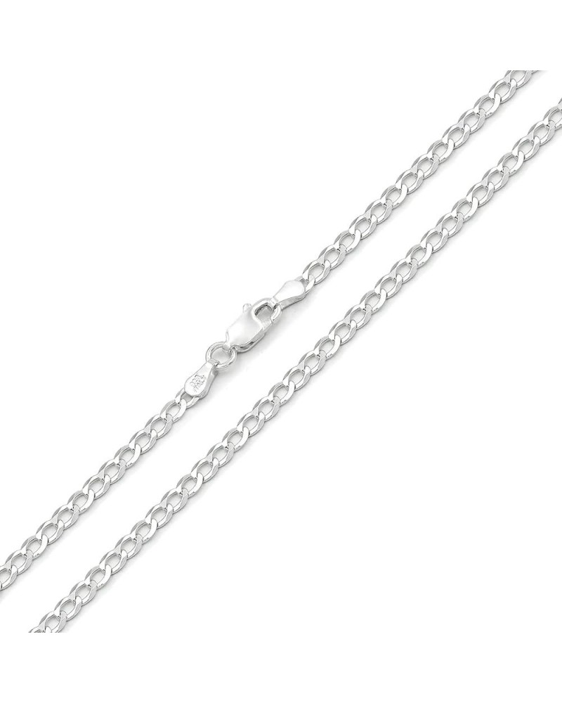 925 Italian Sterling Silver 2mm - 10mm Solid Cuban Chain, ITProLux Curb Link Necklace & Bracelet 2.5mm $12.76 Necklaces