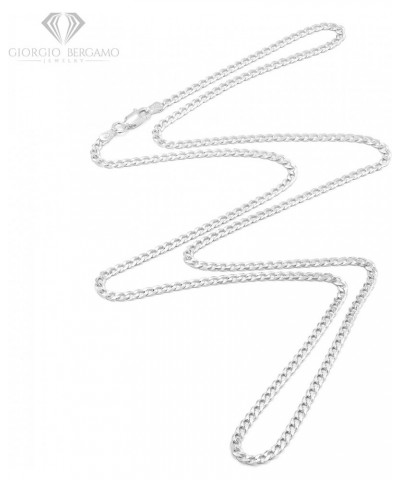 925 Italian Sterling Silver 2mm - 10mm Solid Cuban Chain, ITProLux Curb Link Necklace & Bracelet 2.5mm $12.76 Necklaces