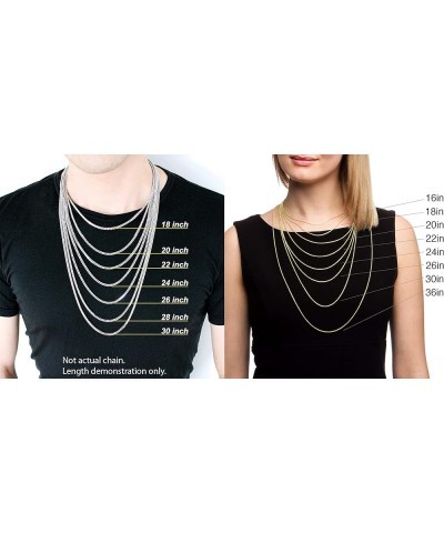 925 Italian Sterling Silver 2mm - 10mm Solid Cuban Chain, ITProLux Curb Link Necklace & Bracelet 2.5mm $12.76 Necklaces