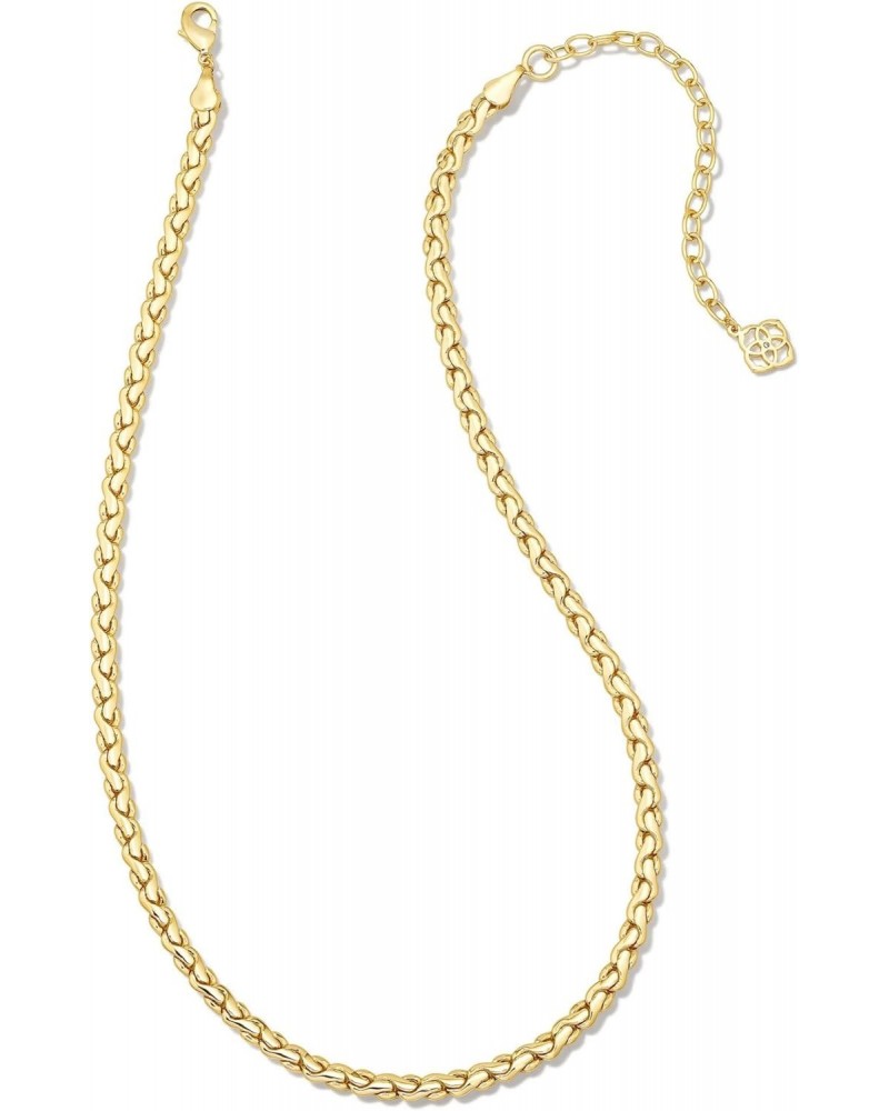 Brielle Chain Necklace Gold Metal One Size $30.75 Necklaces