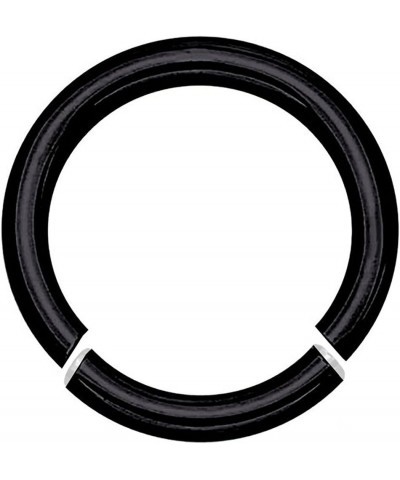 Black Anodized Titanium Over Surgical Steel Seamless Segment Ring 6G 1/2 $8.50 Body Jewelry