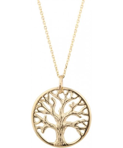 Solid 14k Gold Tree of Life Pendant Necklace Christmas Birthday Gifts for Women Family Gifts for Grandma Mom Teacher Teen Bes...