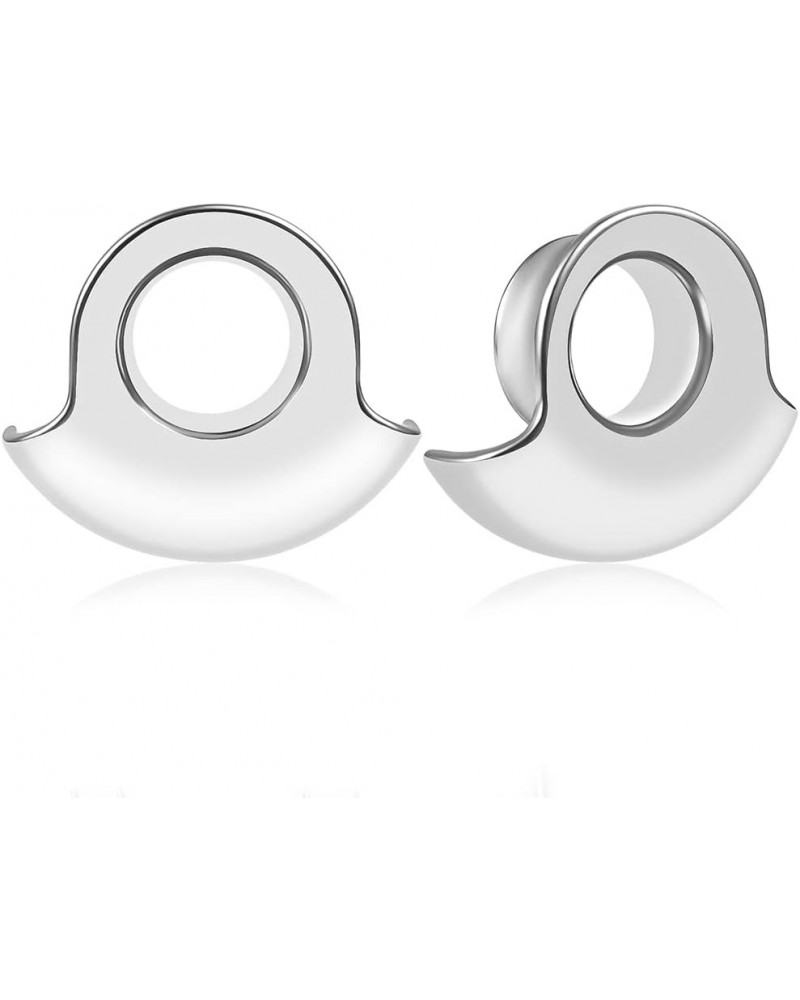 2PCS Cool Ear Plugs Tunnels Stretcher Hollow Gauges 316L Stainless Steel Expander Body Piercing Fashion Jewelry 16mm(5/8") Si...