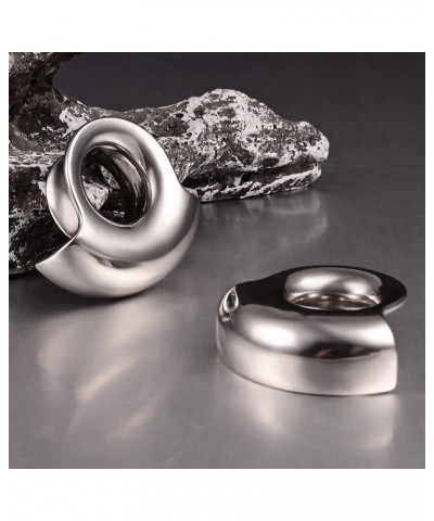 2PCS Cool Ear Plugs Tunnels Stretcher Hollow Gauges 316L Stainless Steel Expander Body Piercing Fashion Jewelry 16mm(5/8") Si...