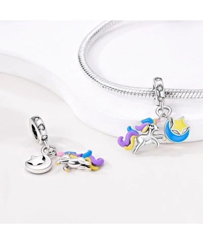 Multi Color Charms Fit Bracelets 925 Silver Colorful Zircon Rainbow Bead Love Heart Clip Charm Jewelry SSS-1401 SJT384-16 $9....