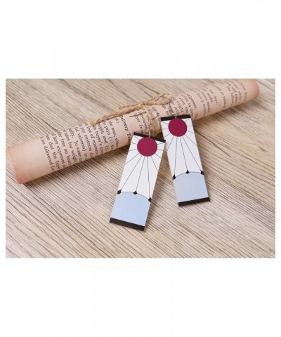 2 Pack Demon Slayer Tanjiro Earrings,Kamado Tanjirou's Hanafuda Earrings for Cosplay,Gift for Women and Girl $8.31 Earrings