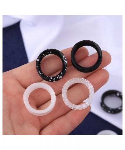 8PCS Silicone Ear Gauges Flexible Ear Tunnels Plugs Stretchers Expander Double Flared Flesh Ear Piercing Jewelry for Women Me...