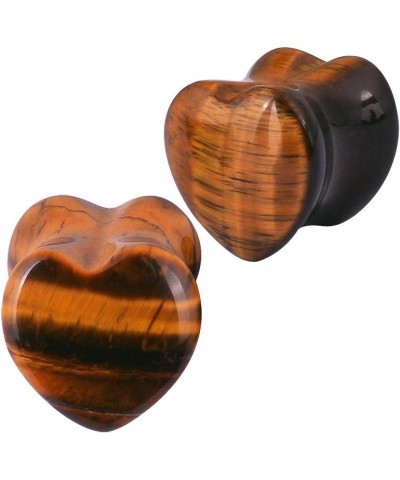 4Style or 2Style Heart Shaped Stone Double Flared Ear Tunnels Plugs Stretcher Expander Kit Gauge 2g-1 4pairs-2G(6MM) $8.85 Bo...