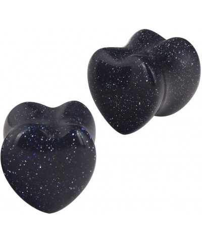 4Style or 2Style Heart Shaped Stone Double Flared Ear Tunnels Plugs Stretcher Expander Kit Gauge 2g-1 4pairs-2G(6MM) $8.85 Bo...