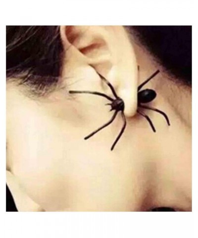 Gothic Spider Earrings Black Spider Studs Earrings Exaggerated Studs Earrings Punk Creepy Earrings Halloween Costume Earrings...