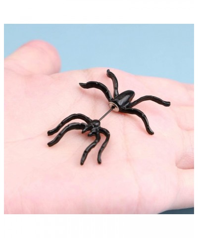 Gothic Spider Earrings Black Spider Studs Earrings Exaggerated Studs Earrings Punk Creepy Earrings Halloween Costume Earrings...