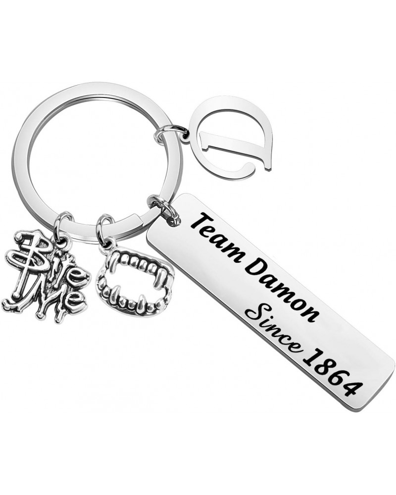 Team Damon/Stefan/Salvatore Since 1864 Keychain Vampire Fandom Gift Idea (Team Damon K) $9.47 Bracelets