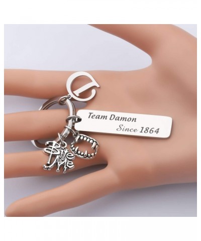 Team Damon/Stefan/Salvatore Since 1864 Keychain Vampire Fandom Gift Idea (Team Damon K) $9.47 Bracelets