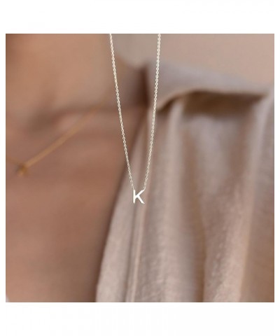 Gold Initial Necklaces for Women, Dainty 14k Gold Plated Letter Choker Necklace Cute Monogram Necklace Tiny Initial Pendant N...