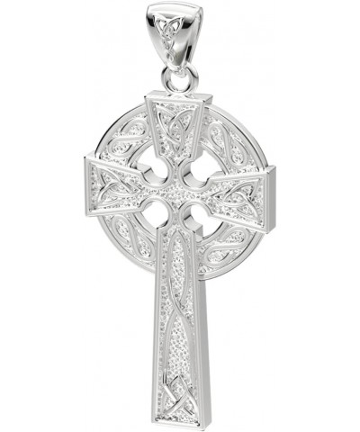 925 Sterling Silver 1.625in Irish Celtic Knot Cross Polished Finish Pendant $24.75 Necklaces