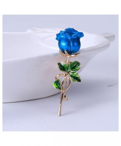 Rhinestone Rose Flower Brooches, Elegant Enamel Pin Sparkling Banquet Jewelry Gifts for Women, Girls, Ladies(G) D $4.07 Brooc...