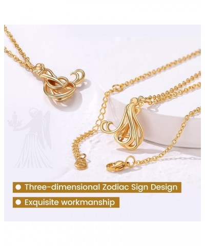 Zodiac Constellation Charm Necklace for Women, Gold Horoscope Astrology Pendant Necklaces Birthday Gifts 02. Taurus (Apr 21 -...