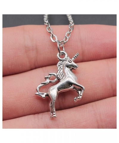 Unicorn Pegasus Necklaces For Women Chain Necklace Jewelry Accessories 1pcs-24x21mm-N-K1411-B10473 $4.19 Necklaces