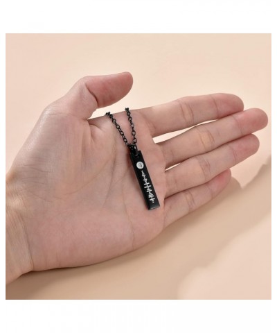 Spotify Code Necklace Personalized Scannable Spotify Music Bar Necklace Custom Scan Spotify Pendant Engraved Music Song Playl...