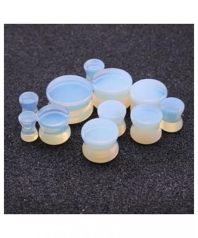 Gauge Opal Ear Plugs Piercing Jewelry Set Double Flare Saddle Stretching Gages Tunnels Expander 5mm-25mm A-4g(5mm) $10.43 Bod...