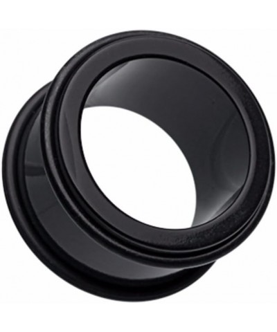 Basic Acrylic No Flare Ear Gauge Tunnel Plug 9/16" (14mm), Black $8.66 Body Jewelry