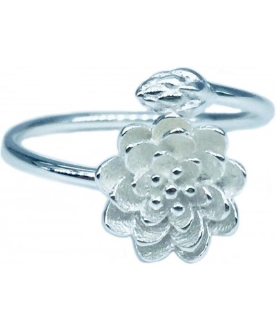 Original Freshing Lotus 925 Sterling Silver Adjutable Ring $13.33 Rings