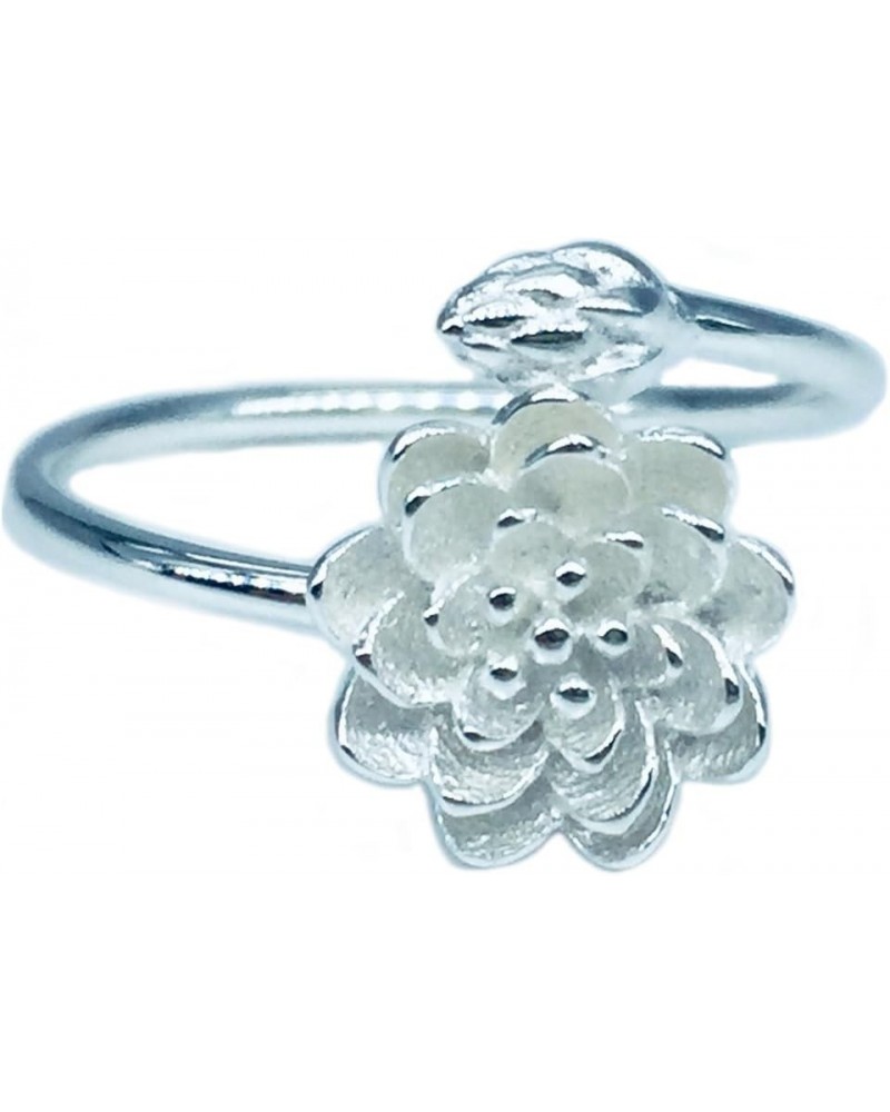 Original Freshing Lotus 925 Sterling Silver Adjutable Ring $13.33 Rings