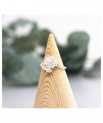 Original Freshing Lotus 925 Sterling Silver Adjutable Ring $13.33 Rings