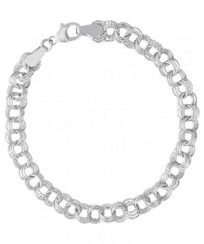 7-8" Charm Bracelet Sterling Silver 8.0 Inches $56.00 Bracelets