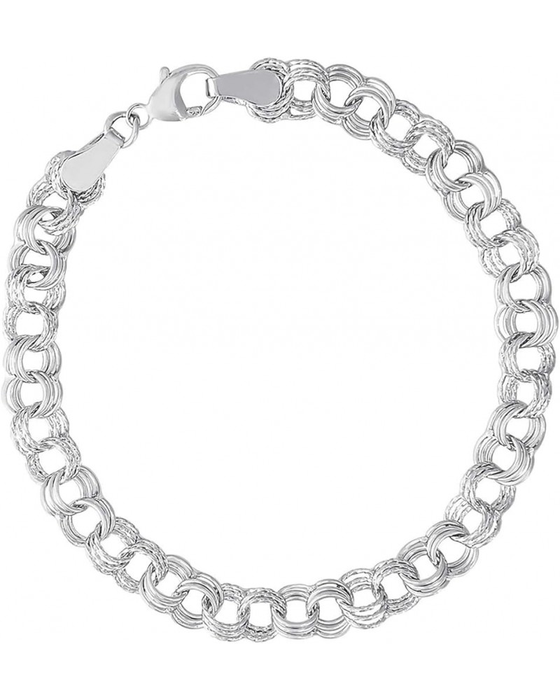 7-8" Charm Bracelet Sterling Silver 8.0 Inches $56.00 Bracelets