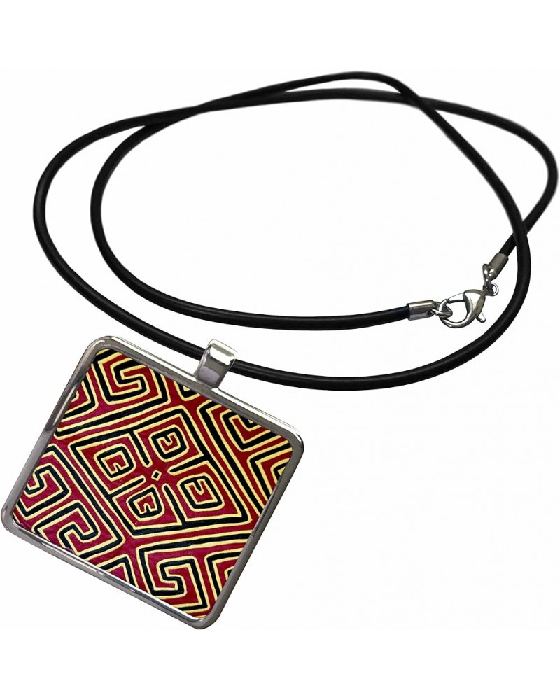 Danita Delimont - Panama - Panama, San Blas Islands, Kuna Indian mola - SA15 CMI0359 - Cindy Miller Hopkins - Necklace With R...