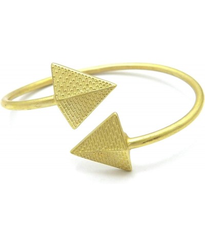 Egyptian Pyramid, Queen Nefertiti, Fist Piece 100% Solid Brass Cuff Bangle Bracelet Pyramid / Large $10.79 Bracelets