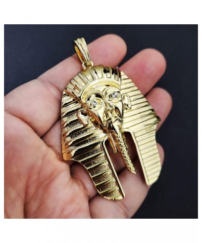 HIP HOP ICED GOLD PLATED EGYPTIAN PHARAOH KING TUT LARGE FASHION CHARM PENDANT GIFT $8.80 Pendants