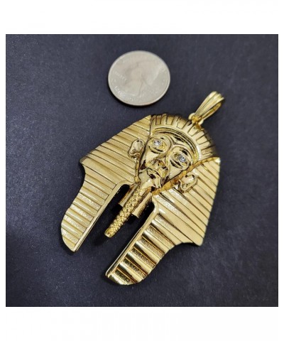 HIP HOP ICED GOLD PLATED EGYPTIAN PHARAOH KING TUT LARGE FASHION CHARM PENDANT GIFT $8.80 Pendants