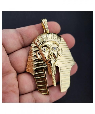 HIP HOP ICED GOLD PLATED EGYPTIAN PHARAOH KING TUT LARGE FASHION CHARM PENDANT GIFT $8.80 Pendants