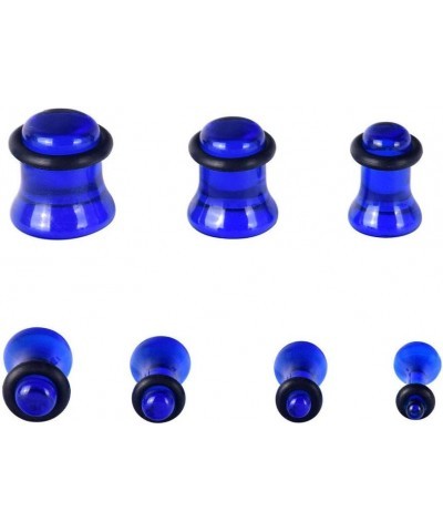 36 PCS Small Gauges Set Acrylic Tapers Tunnels Kit Piercing Earrings with O-rings 12G-00G Dark Blue $7.49 Body Jewelry